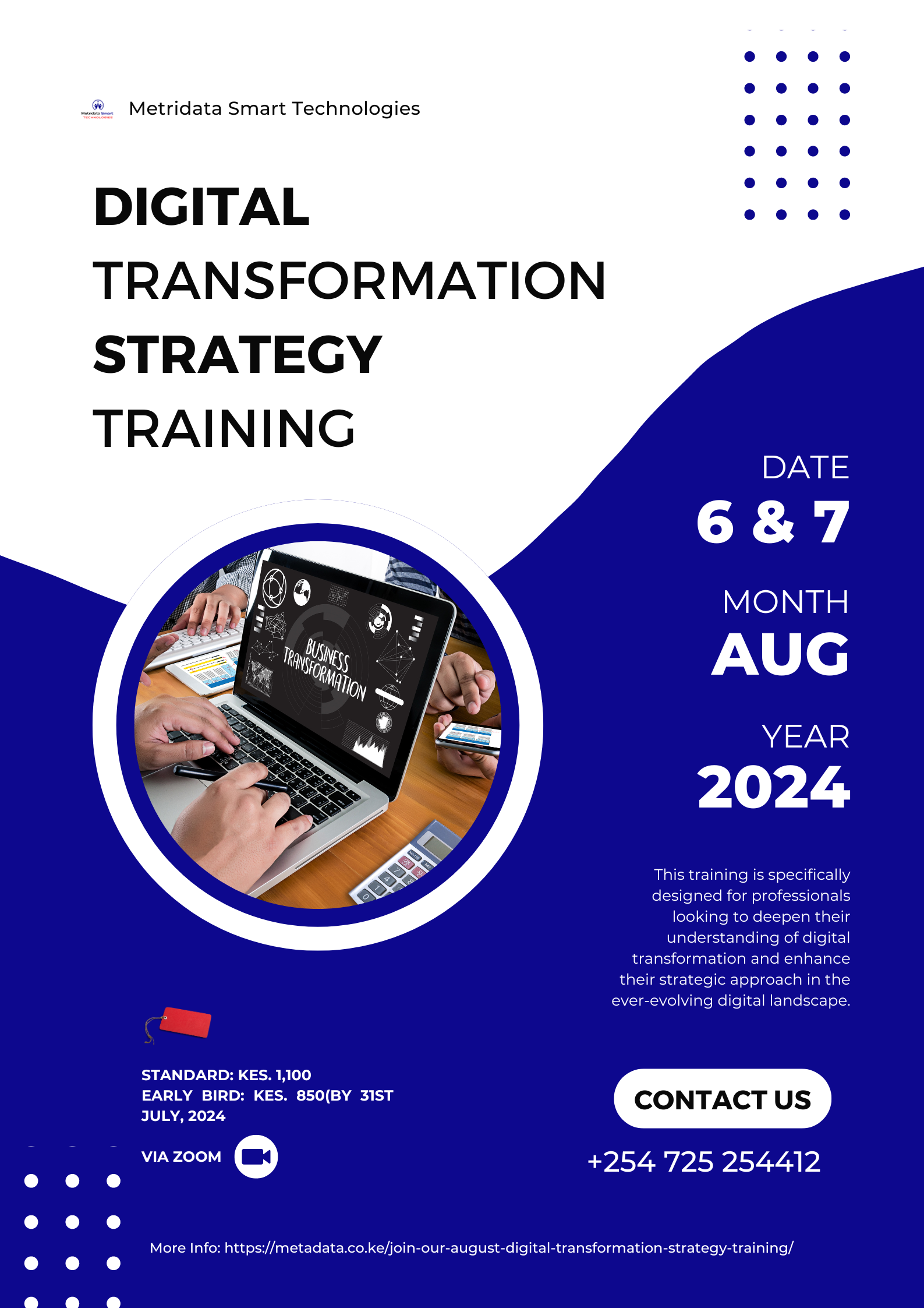 Join Our August Digital Transformation Strategy Training!